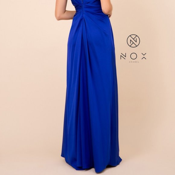 new black A-Line Shape V-Neck Long Dress NX8347 - Picture 6 of 8